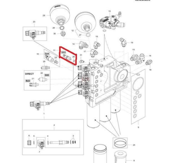 CZUJNIK CIŚNIENIA OLEJU HYDRAULIKI       [CWE342]