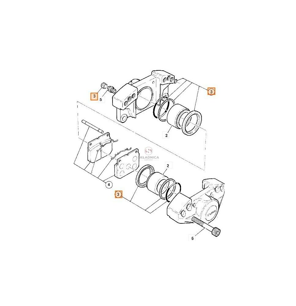 ZESTAW NAPRAWCZY ZACISKU HAM. FI-75 [KCL080620-B]