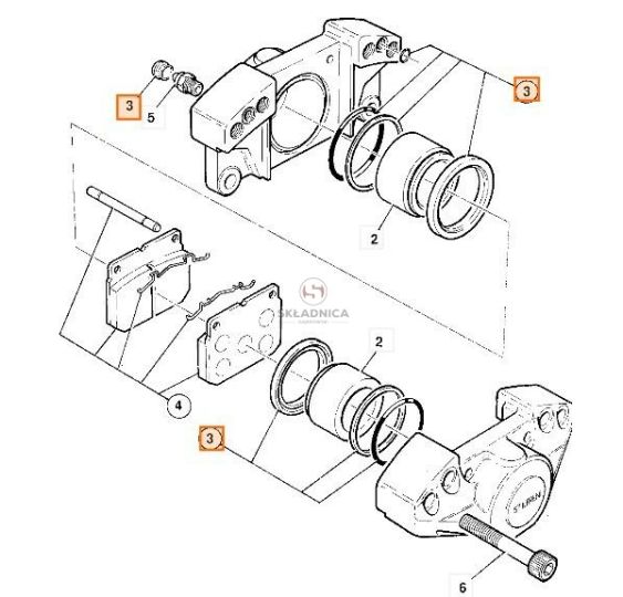 ZESTAW NAPRAWCZY ZACISKU HAM. FI-75 [KCL080620-B]