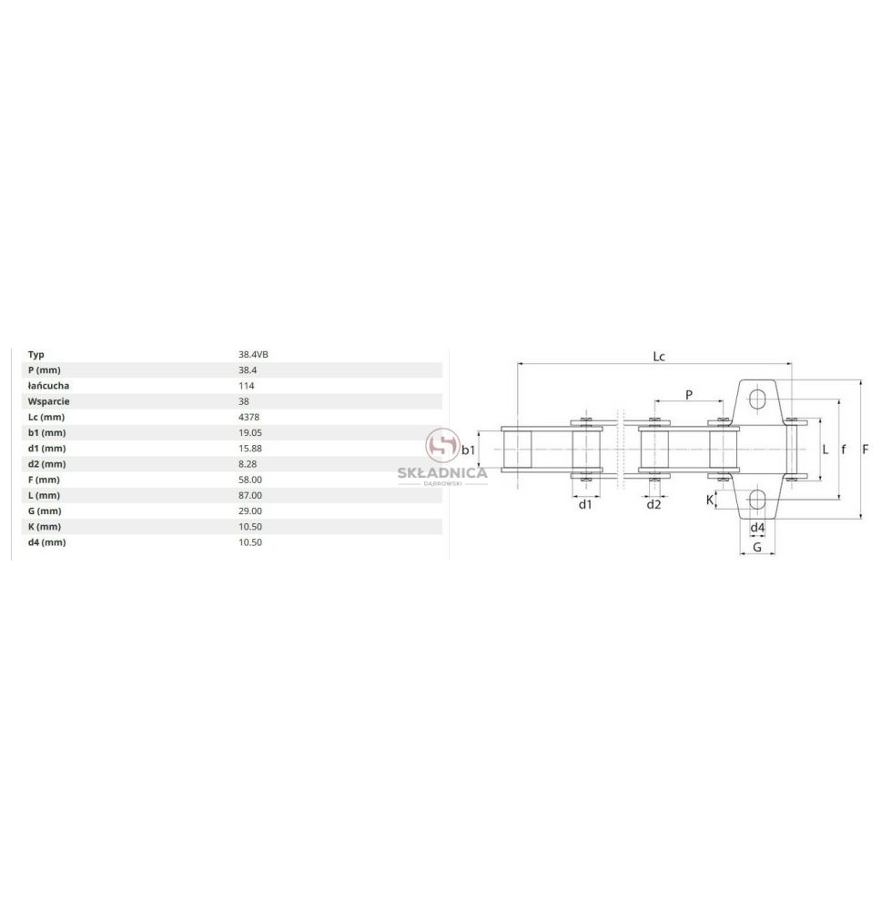 ŁAŃCUCH  DONGHUA 520902 [ŁGG015-D-114]