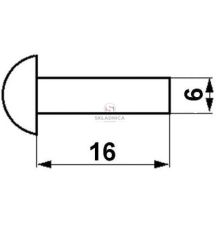 NIT STALOWY  6*16  PN82952     ŁEB [NI616-1]