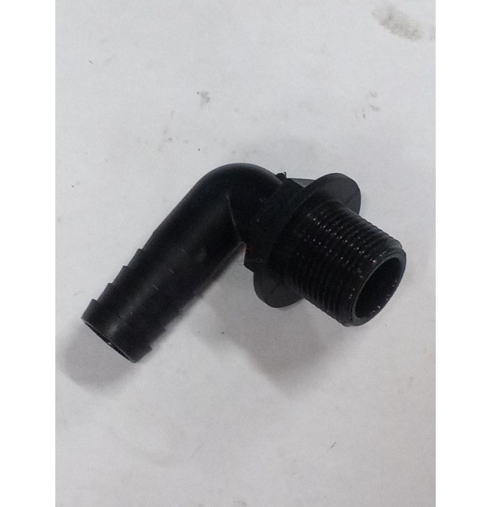 ŁĄCZNIK WĘŻA 20 MM - G 3/4" KOL. 90* [OCA041]