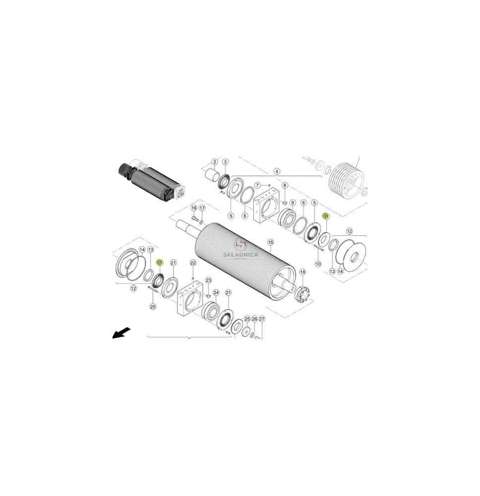 USZCZELNIENIE LABIRYNTOWE FI-55/?? CZĘŚĆ [SCB000272-MM]