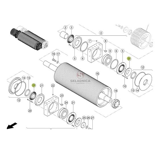 USZCZELNIENIE LABIRYNTOWE FI-55/?? CZĘŚĆ [SCB000272-MM]