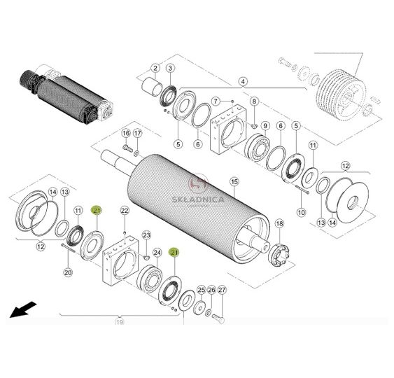 USZCZELNIENIE LABIRYNTOWE FI-55/?? CZĘŚĆ [SCB000273-MM]