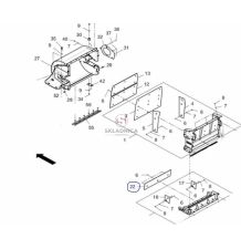 BLACHA WENTYLATORA MAŁA TYLNIA -ZAM- [SCF140007-K]