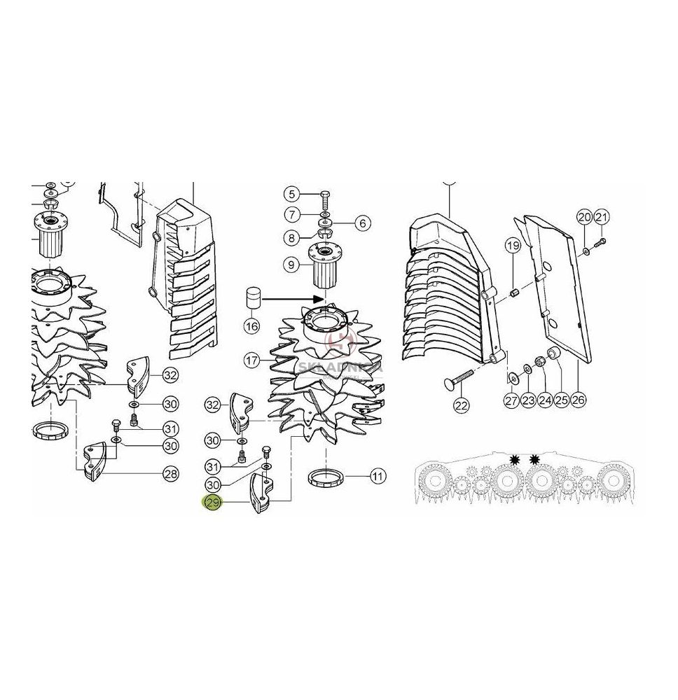 SKROBAK BĘBNA WCIĄG. L-110 Bmax-24.5 [SCS001-AZ]