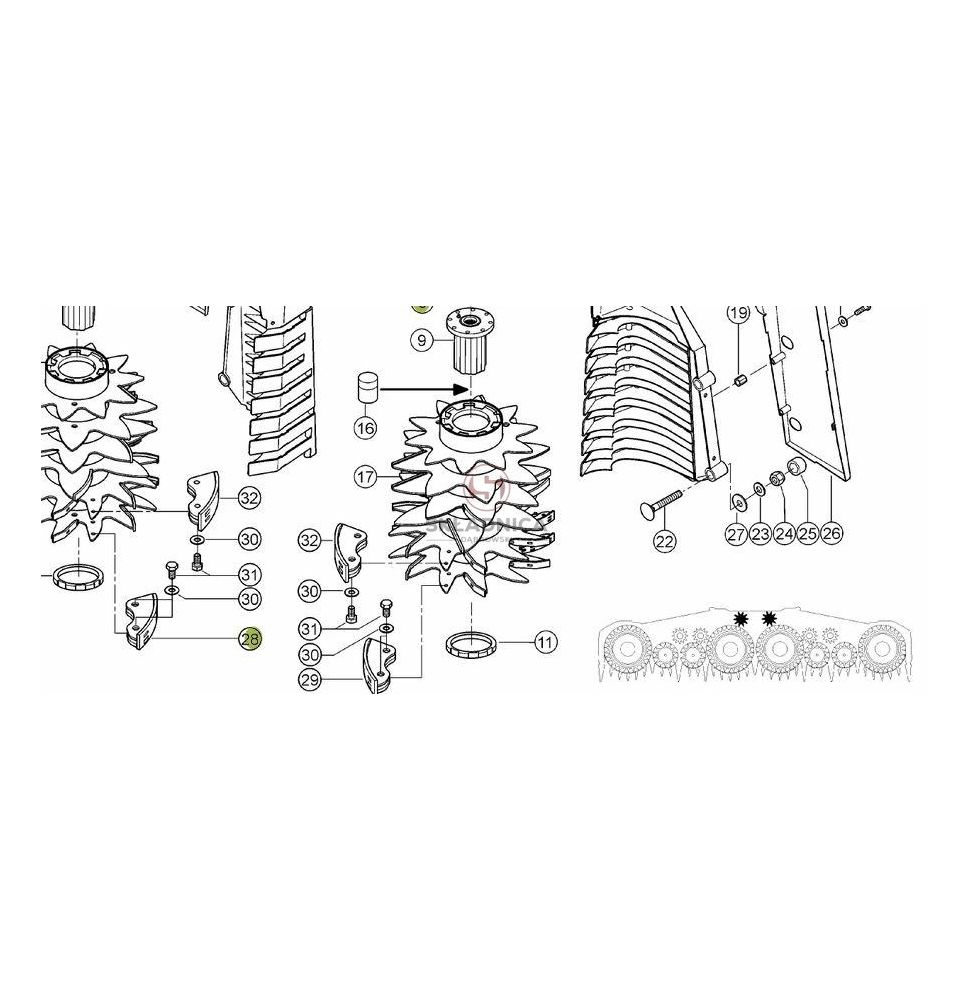 SKROBAK BĘBNA WCIĄG. L-110 Bmax-24.5     [SCS003-AZ]