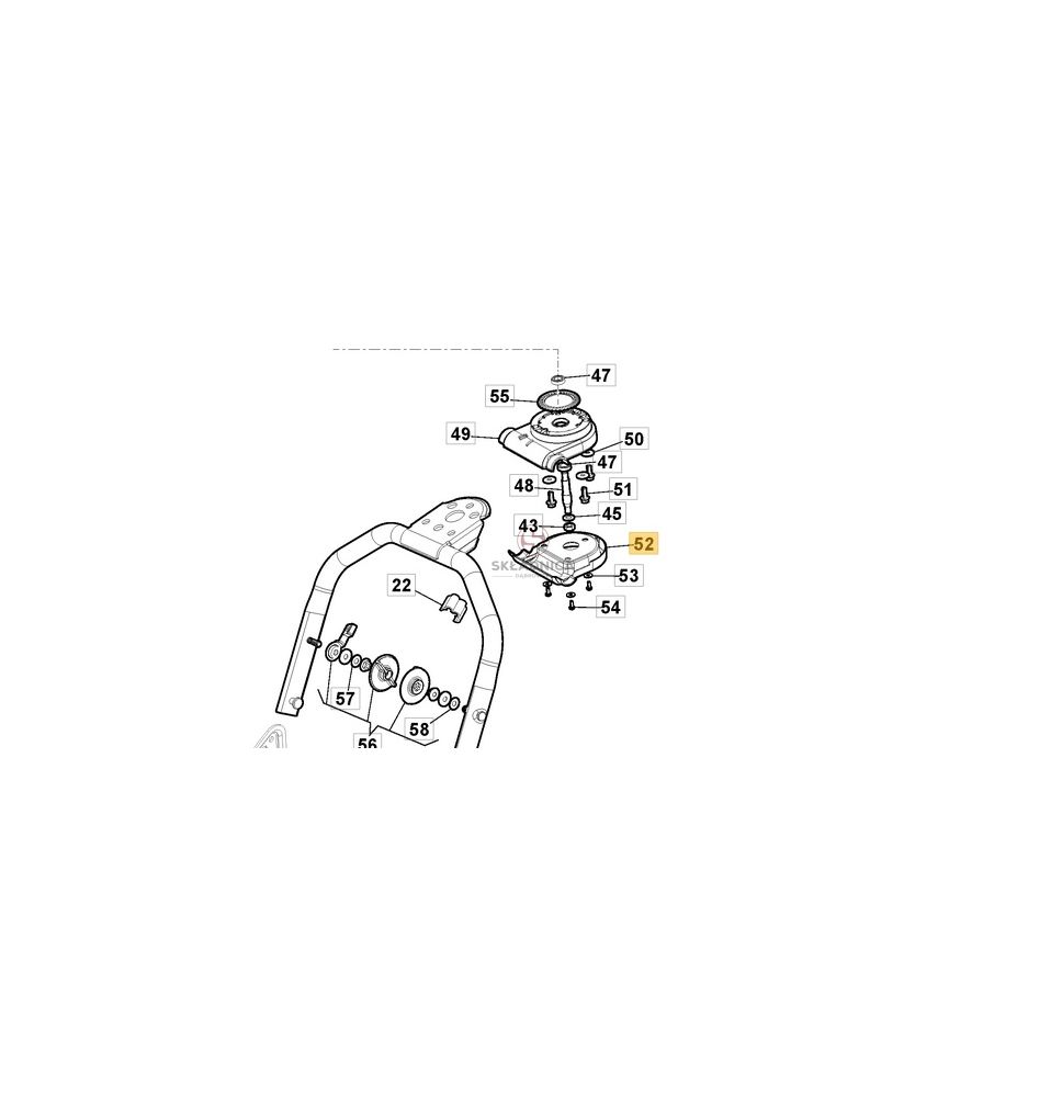 WSPORNIK UCHWYT STIGA FULCRUM DOLNY [STG07-3038]