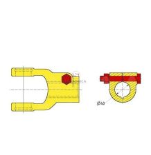 WIDŁAK ( 32,00- 76,00 )  OTWÓR  FI-40 [WWC0718]