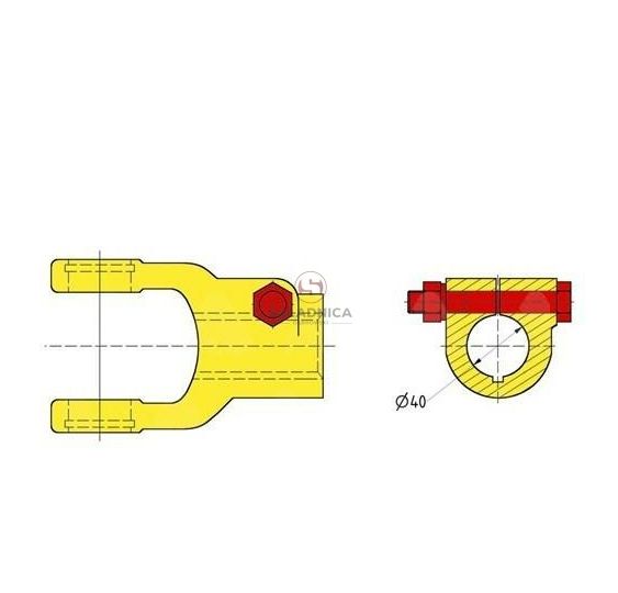 WIDŁAK ( 32,00- 76,00 )  OTWÓR  FI-40    [WWC0718]