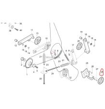 KOŁO ŁAŃCUCH.  1" 16B-1  Z-15 [ZPW389-ZAM]