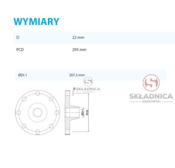 Kołnierz z tuleją stal DN200 x 219,1 mm  [A6-4879-TDAB]