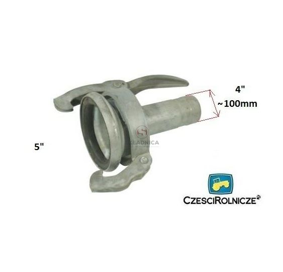 PERROT 5"  ZŁĄCZE  ŻEŃSKIE - WĄŻ 4"~FI 1 [BNA508]