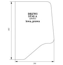 SZYBA DRZWI - [CCK113]