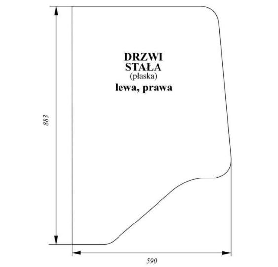 SZYBA DRZWI - [CCK113]