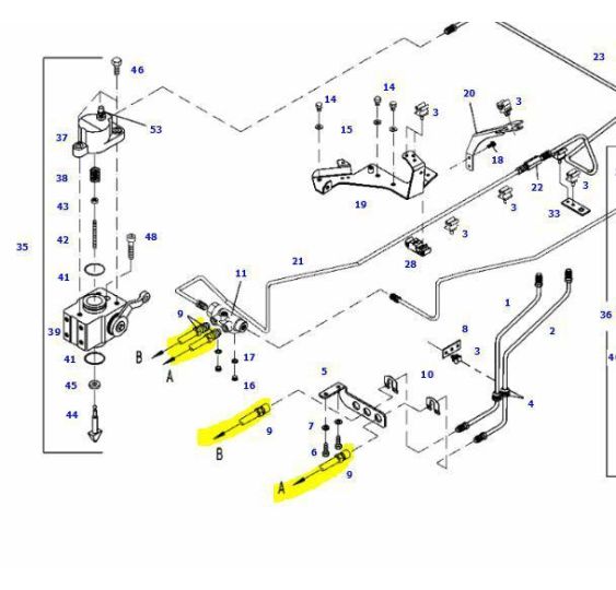 PRZEWÓD HAMULCOWY ELAST. L-500 - [CFD407]