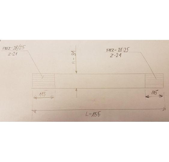 WAŁEK L-1550  Z21 28/25 + Z21 28/25 - [CCM215]