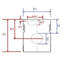 TŁOK PERKINS FI-100 3P  E-39.7  H-50.4 - [CXP054]