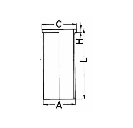 TULEJA CYLINDRA OM FI-130 Lc-258  KS - [CXA061-KS]