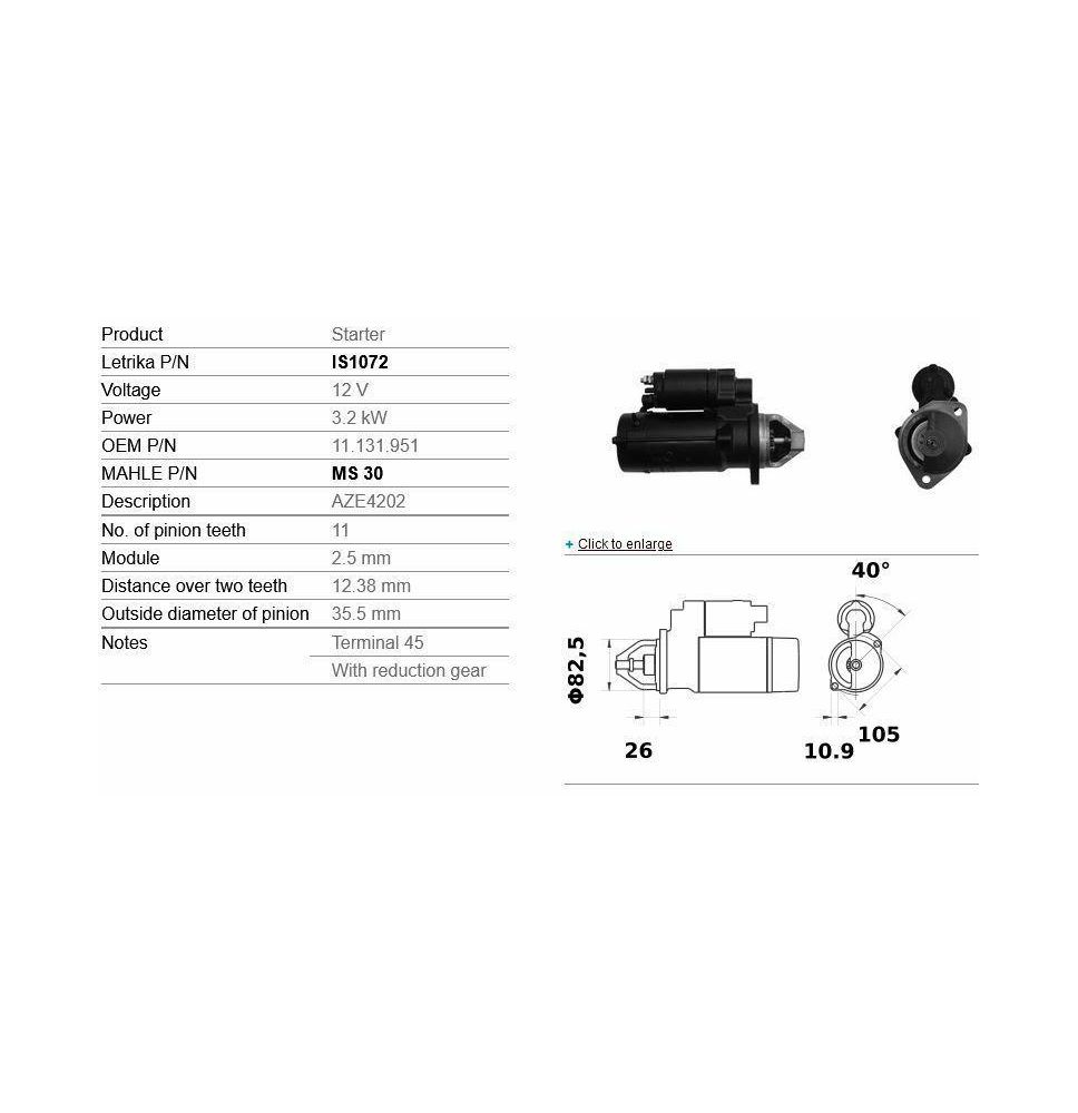 ROZRUSZNIK 12V  Z-11  FI- 82.5  B-23     - [CXD664-I]