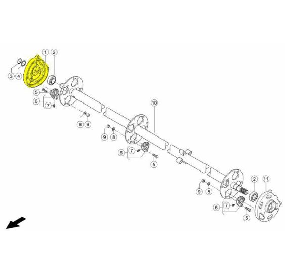 PROWADNICA ROLEK - PRAWA                 - [ZPC381-P-CL]