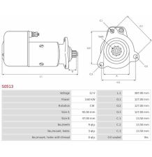 ROZRUSZNIK 24V  Z- 9 6.6 KW - [CXA701-AS]