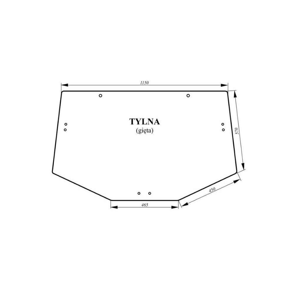 SZYBA TYLNA 1150*760   JD  SERIA 6000 - [CJK103]