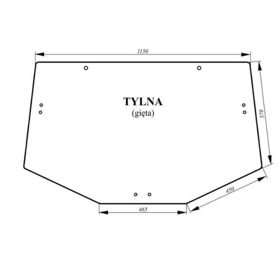 SZYBA TYLNA 1150*760   JD  SERIA 6000 - [CJK103]