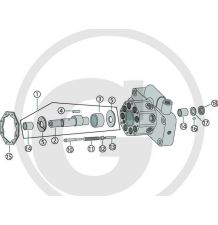 POMPA HYD. JD  23cm3   wpust - [CJH003]