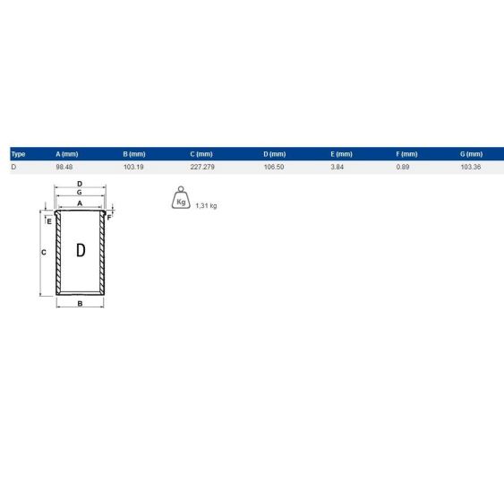 TULEJA CYLINDRA   98.48 D     A4.236 - [CXP061]