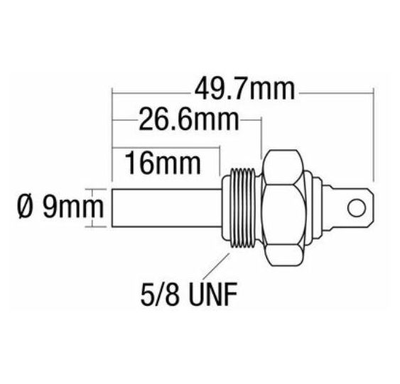 CZUJNIK TEMP. WODY 5/8"  UNF     180-4 - [CXP620]