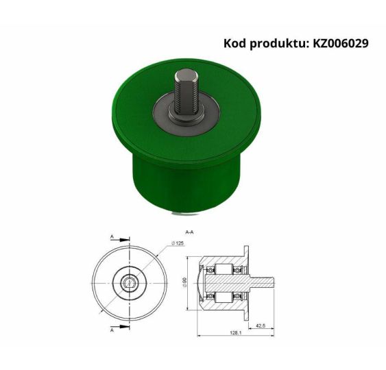 ROLKA ZWROTNA KPL. - [KZ006029]