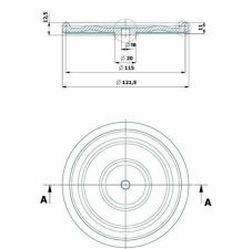 MEMBRANA POMPY 120 MM * 8 MM   P-100  P- - [OPP02-0003]