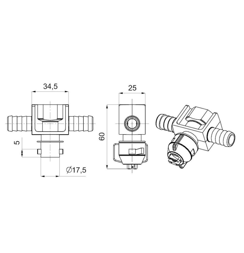 KORPUS ROZPYLACZA 0-100/07/P - [OPL03-0504]