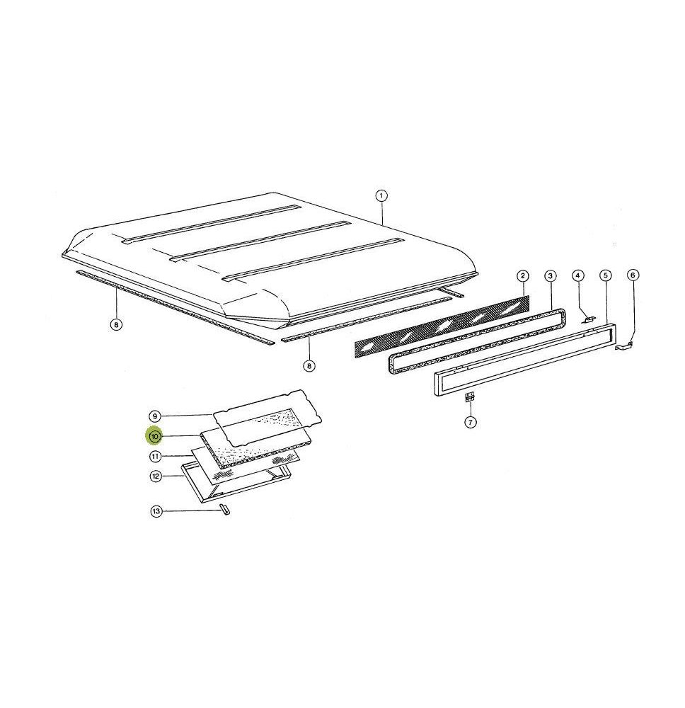 FILTR KABINY 635*430*25 - [FI640072]