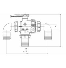 ZAWÓR KULOWY 3-DROŻNY PROLINE 2" - [OPZ06-0004]