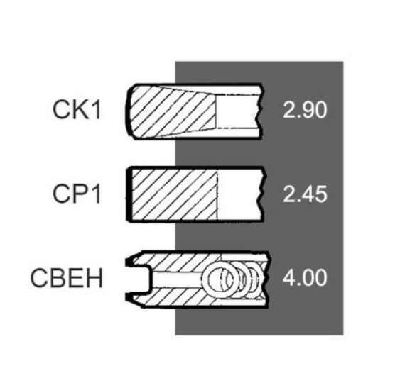 KPL. PIERŚCIENI TŁOKA - [CXB020]