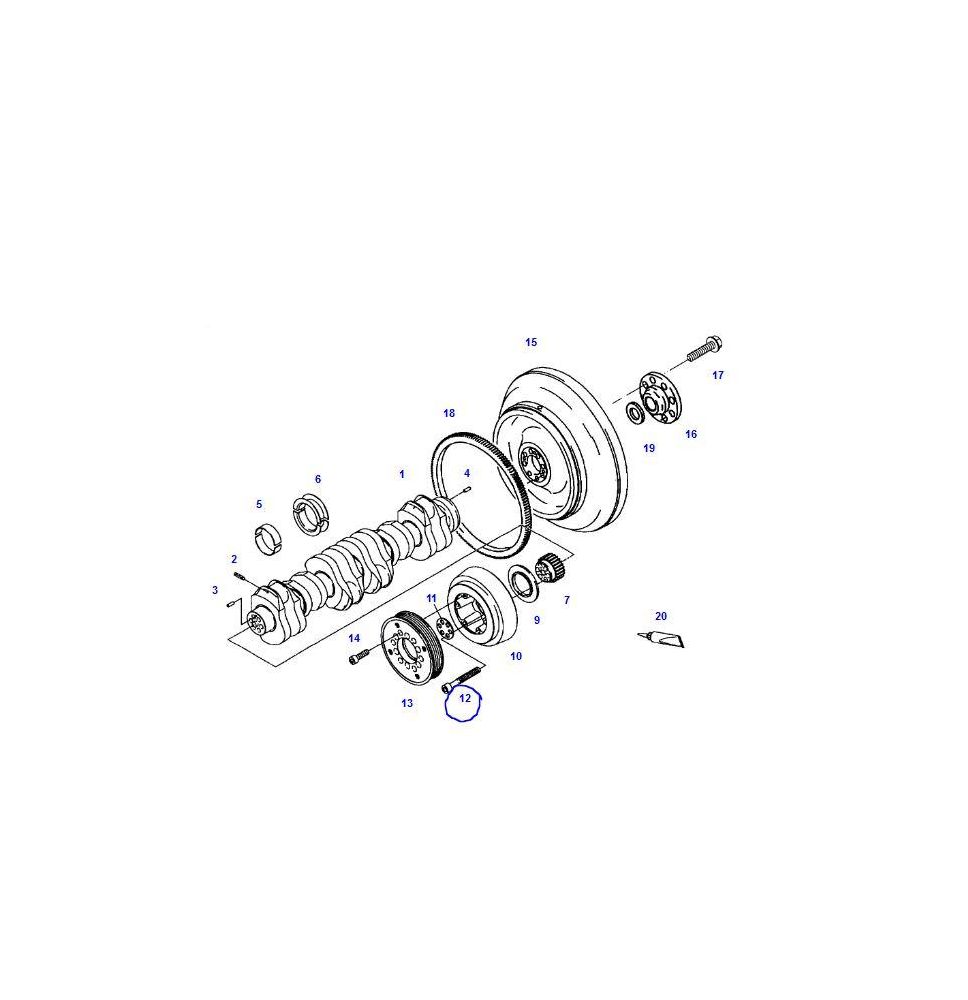 ŚRUBA M14*1.5  105  12.9 - [CXB905]