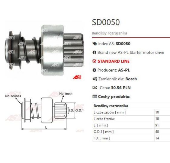 BENDIKS SD0050 - [CJS668]