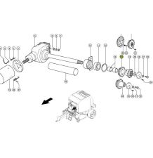 KOŁO ŁAŃCUCH.  1 1/2" 24B-1  Z-16 - [ZPC359]