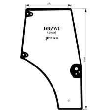 SZYBA DRZWI P NH - [CNK101-P]