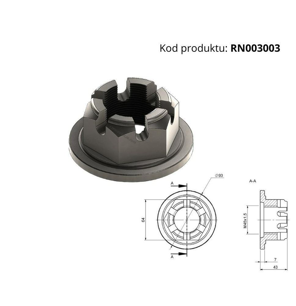 NAKRĘTKA OSI  HL8011 T088 - [RN003003]