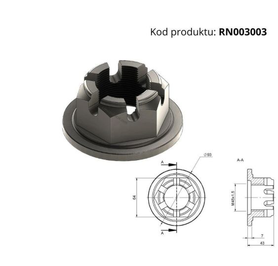 NAKRĘTKA OSI  HL8011 T088 - [RN003003]