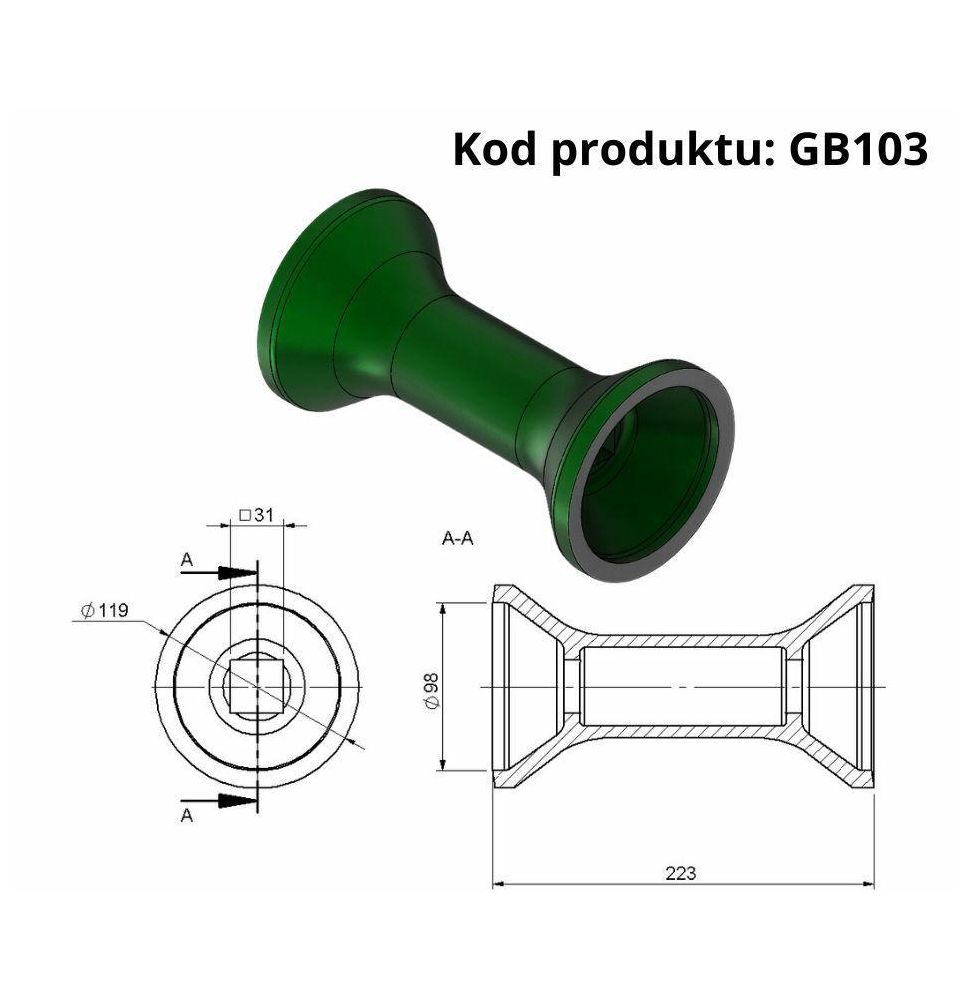 TULEJA ODLEGŁOŚCIOWA - [GB103]