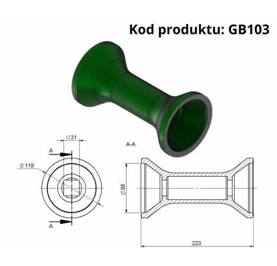 TULEJA ODLEGŁOŚCIOWA - [GB103]