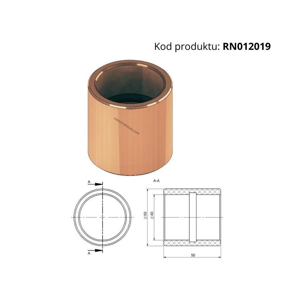 TULEJA   TEKSTOLITOWA  40x50x50 - [RN012019]