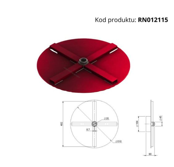 TALERZ DUŻY 51cm - [RN012115]