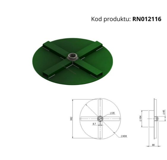 TALERZ MAŁY 40cm - [RN012116]