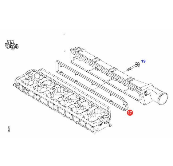 USZCZELKA KOL. SSĄCEGO KHD BF6M2013C - [CXD141]